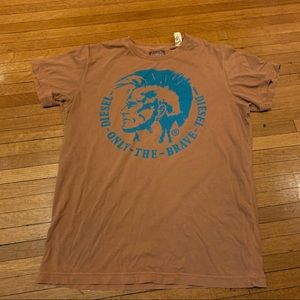 Diesel Logo Tee - Burnt Orange